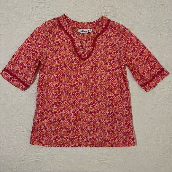 Vineyard Vines Girls Youth Shell Tunic Shirt XS 5/6 - Picture 1 of 8